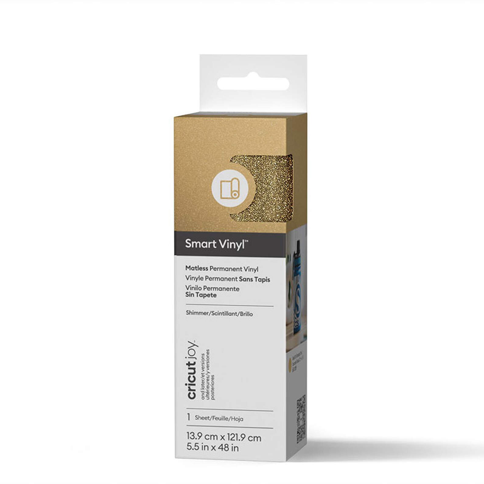 Cricut Smart Vinyl Permanent Joy 14x122cm 1 sheet (Shimmer Gold)
