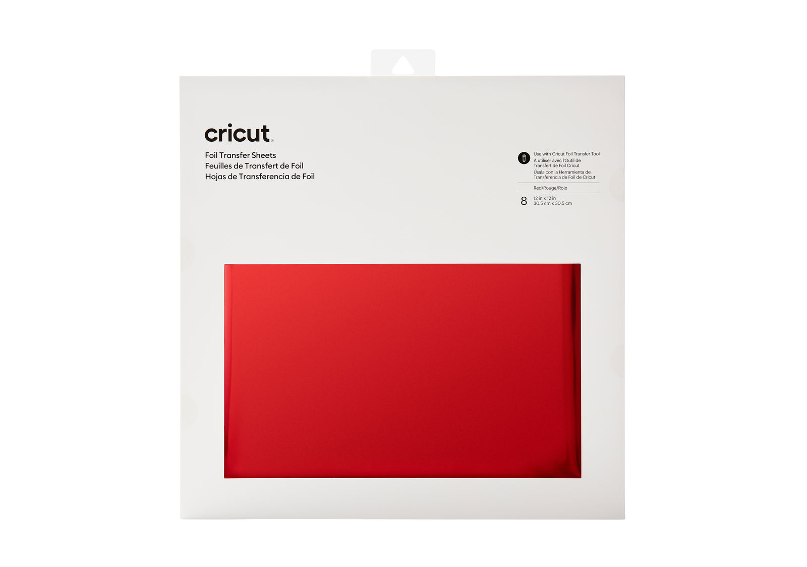 Cricut Transfer Foil Sheets 30x30cm 8 sheets (Red) Cricut Transfer Foil Sheets 30x30cm 8 sheets (Red)
