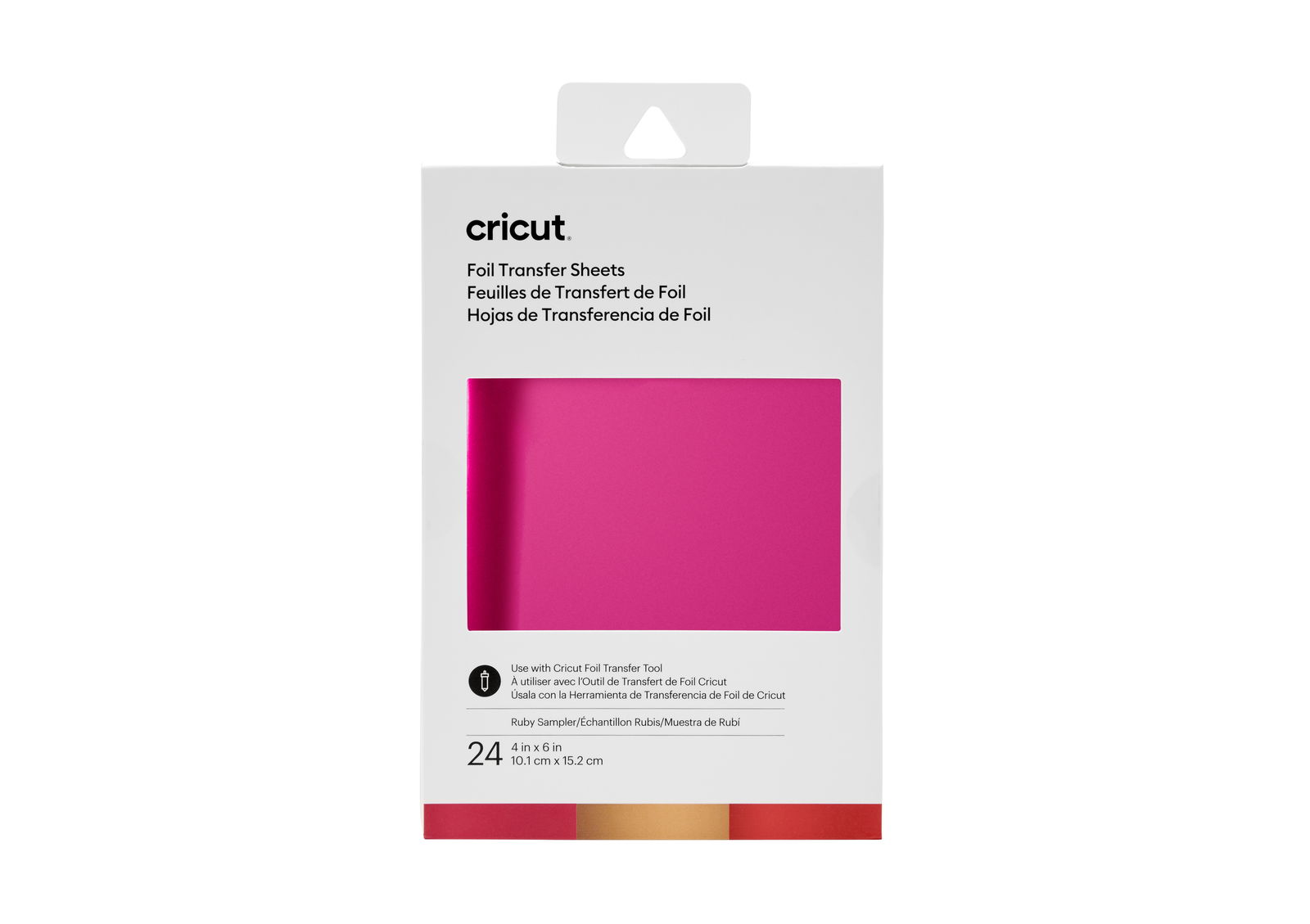 Cricut Transfer Foil Sheets Sampler 10x15cm 24 sheets (Ruby) Cricut Transfer Foil Sheets Sampler 10x15cm 24 sheets (Ruby)