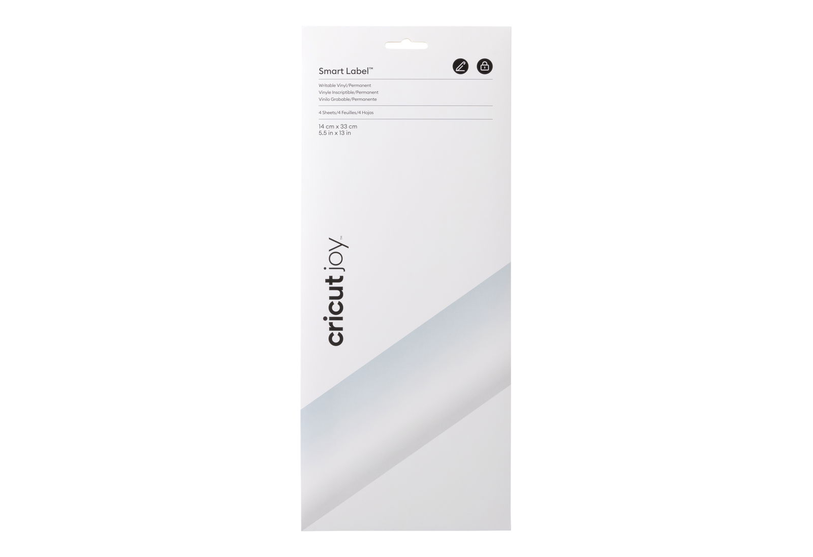 Cricut Smart Vinyl Permanent Joy 14x33cm 4 sheets (Writable Transparent)