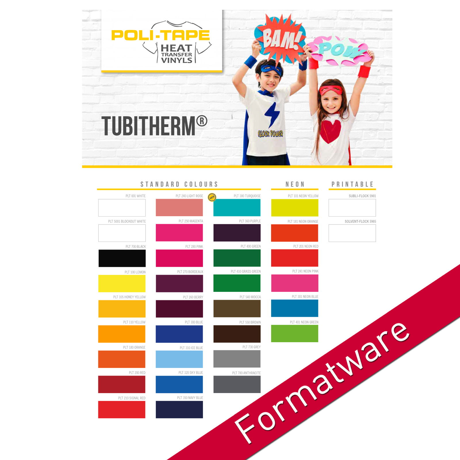 POLI-TAPE TUBITHERM Flockfolie - Formatware A4 POLI-TAPE TUBITHERM Flockfolie - Formatware A4