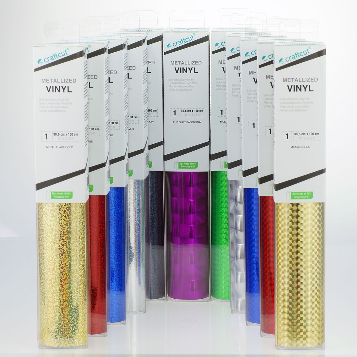 craftcut® Effekt-Plotterfolie "Metallized" - 30,5 x 100 cm craftcut® Effekt-Plotterfolie "Metallized" - 30,5 x 100 cm