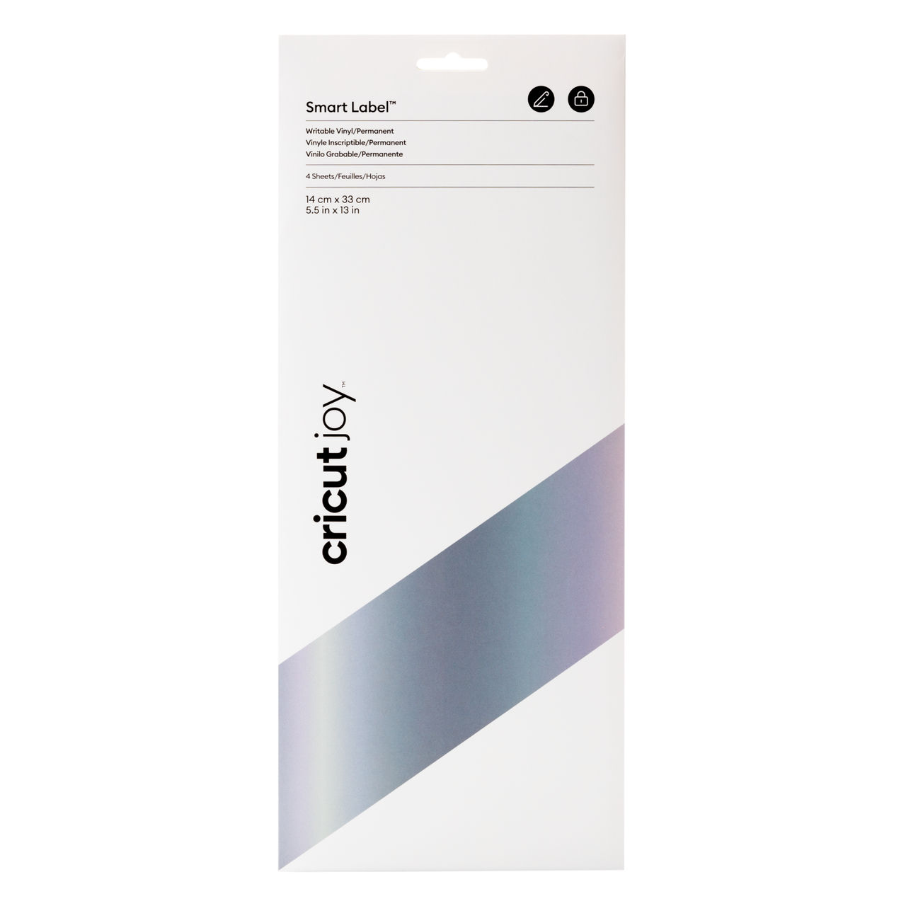 Cricut Smart Vinyl Permanent Writable Joy 14x33cm 4 sheets (Silver) Cricut Smart Vinyl Permanent Writable Joy 14x33cm 4 sheets (Silver)