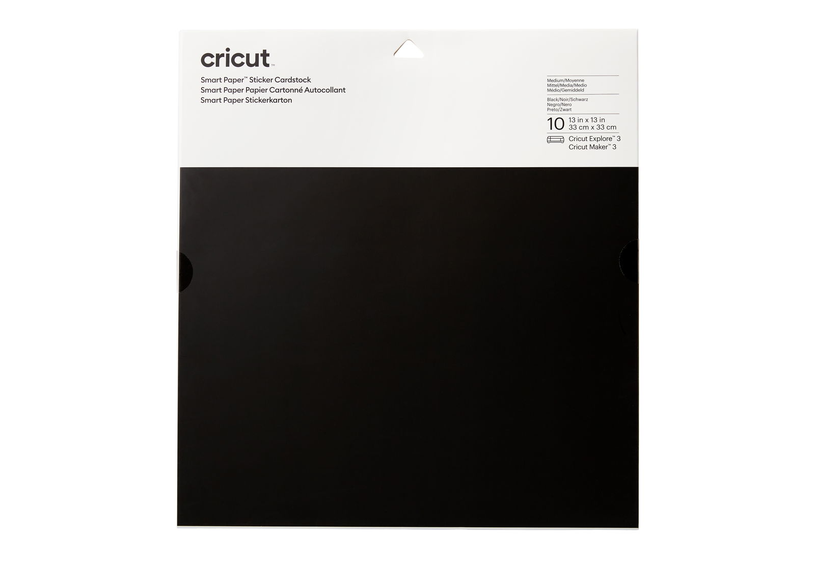 Cricut Smart Sticker Cardstock 33x33cm 10 sheets (Black) Cricut Smart Sticker Cardstock 33x33cm 10 sheets (Black)