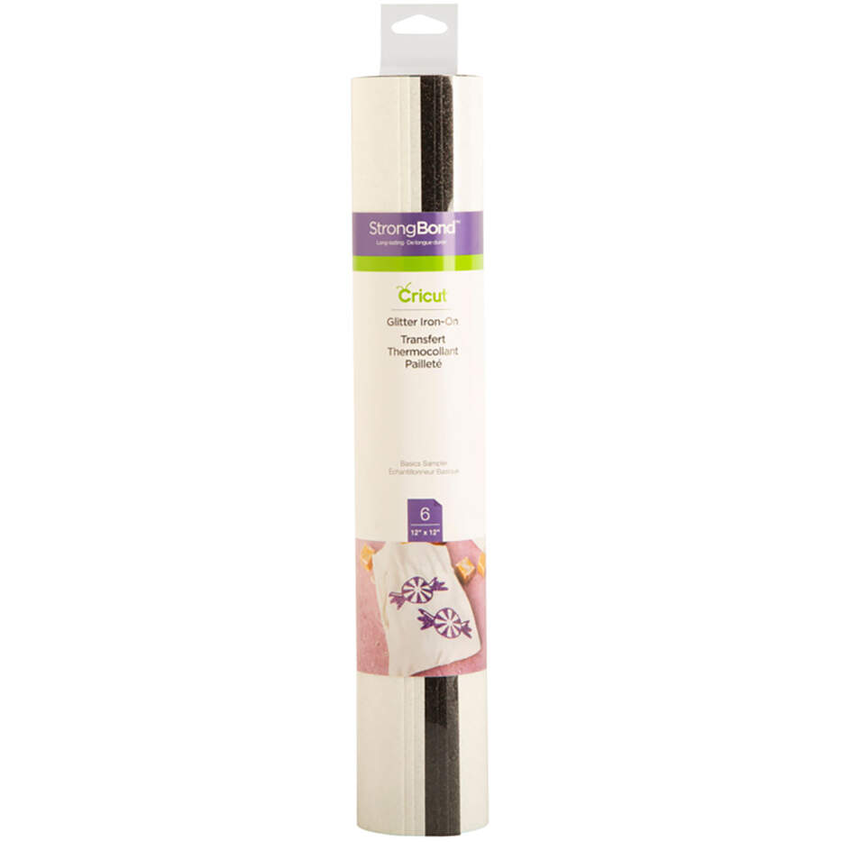 Cricut Glitter Iron-On 30x30cm 6-sheet Sampler (Basics) Cricut Glitter Iron-On 30x30cm 6-sheet Sampler (Basics)