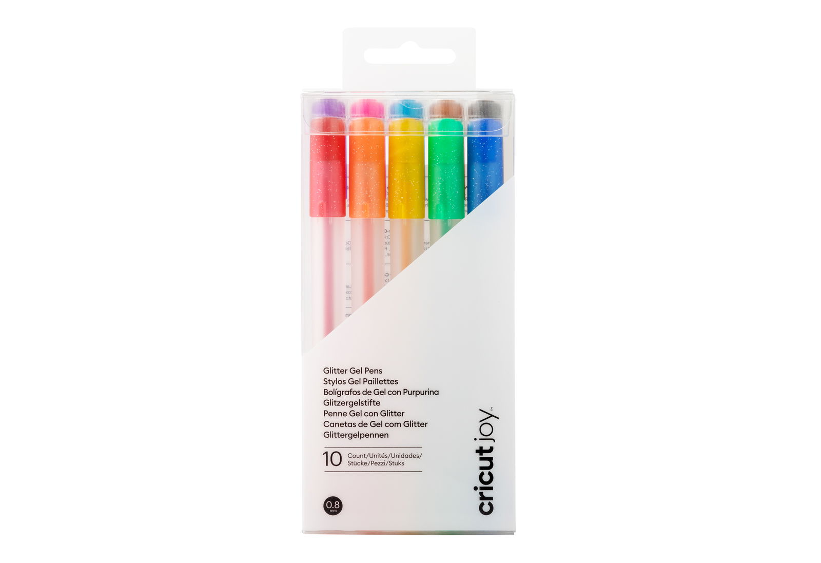 Cricut Joy Glitter Gel pens 10-pack (Rainbow + Pink, Brown, Black) Cricut Joy Glitter Gel pens 10-pack (Rainbow + Pink, Brown, Black)
